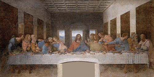 The Last Supper by Leonardo da Vinci - Clickable Image